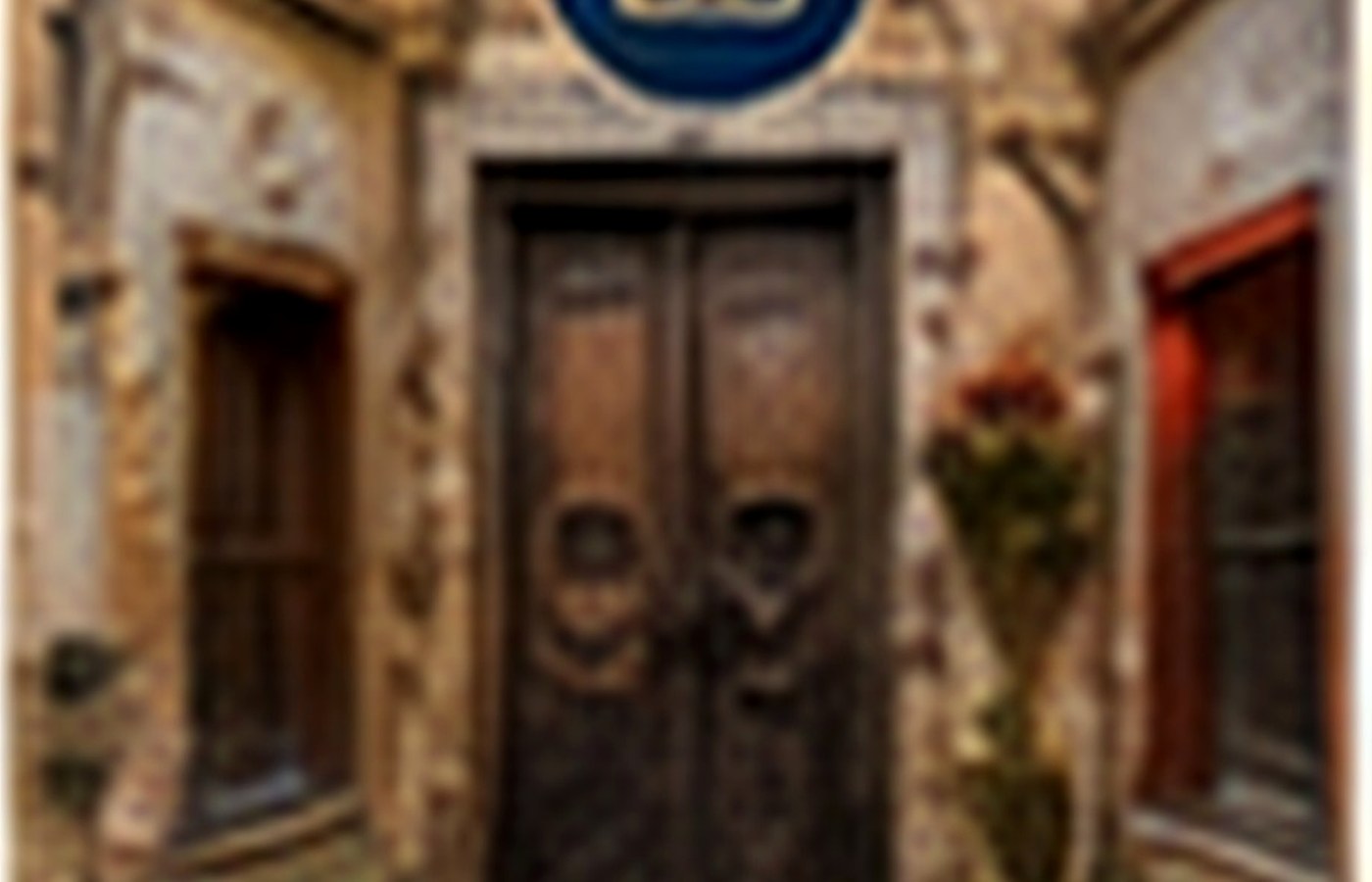 Historic carved doorway in Stone Town, Zanzibar